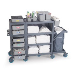 Fantom Procart 436 Floor Trolley with Drawers, Garbage Compartment - 4