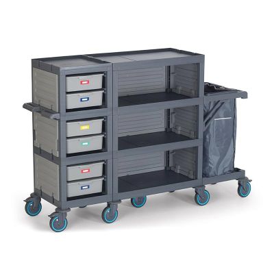 Fantom Procart 436 Напольная тележка с ящиками, отсек для мусора - Fantom