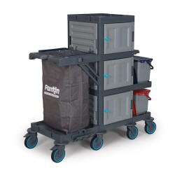 عربة أرضية Fantom Procart 438 مع طقم دلو أدراج، حجرة قمامة - 3