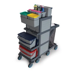 عربة أرضية Fantom Procart 438 مع طقم دلو أدراج، حجرة قمامة - 4