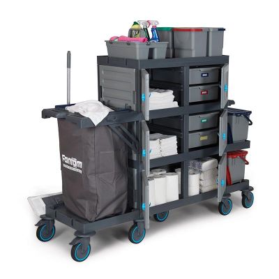 عربة أرضية Fantom Procart 439 مع طقم دلو أدراج، حجرة قمامة - Fantom