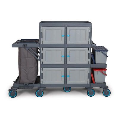 Fantom Procart 439 Floor Trolley with Drawer Bucket Set, Garbage Compartment - Fantom