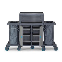 عربة أرضية Fantom Procart 441 مزودة بخزانة، 2 مقصورة قمامة - 2