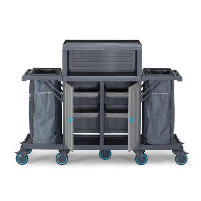 عربة أرضية Fantom Procart 441 مزودة بخزانة، 2 مقصورة قمامة - Fantom