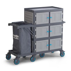 عربة أرضية Fantom Procart 450 مزودة بخزائن، حجرة قمامة - 4