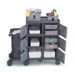 Fantom Procart 451 Floor Trolley with Cabinet Drawers, Garbage Compartment - 4