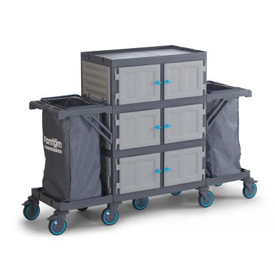 Fantom Procart 453 Напольная тележка с тумбой с ящиками, 2 отделения для мусора - Fantom