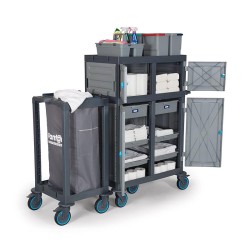 عربة أرضية Fantom Procart 461SP مزودة بخزانة ذات أدراج، حجرة قمامة - 4