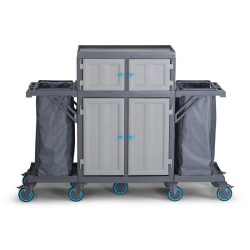 Fantom Procart 462 Floor Trolley with Cabinet, 2 Garbage Compartments - Fantom