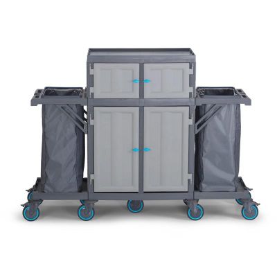 Fantom Procart 463 Floor Trolley with Cupboard, 2 Garbage Compartments - Fantom