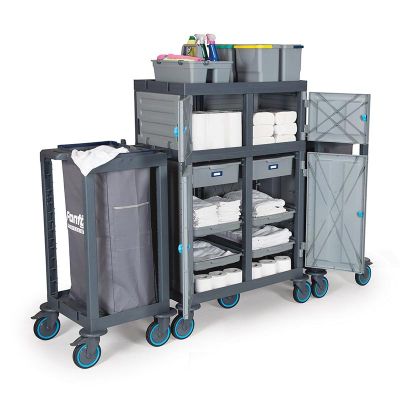 Fantom Procart 463SP Çekmeceli Kat Arabası, 2 Çöp Bölmeli - 3