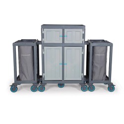 Fantom Procart 463SP Floor Trolley with Drawers, 2 Garbage Compartments - 2