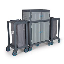 Fantom Procart 463SP Floor Trolley with Drawers, 2 Garbage Compartments - 4