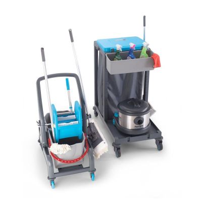 عربة التنظيف Fantom Procart 73001 مع مجموعة ملحقاتها، حجرة القمامة - Fantom