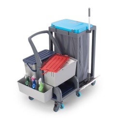 عربة التنظيف Fantom Procart 73002 مع مجموعة ملحقاتها، حجرة القمامة - 3