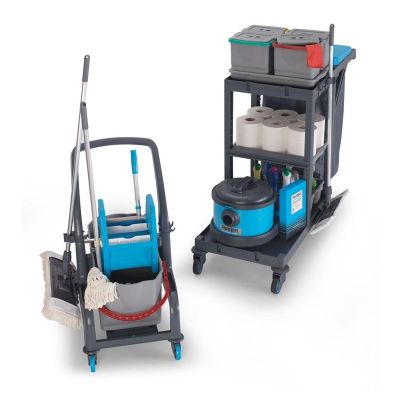 Fantom Procart 73101 Ayrılabilr Aksesuar Takımlı Temizlik Arabası, Çöp Bölmeli - Fantom