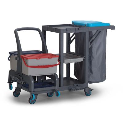 Fantom Procart 73102 Ayrılabilr Aksesuar Takımlı Temizlik Arabası, Çöp Bölmeli - 3