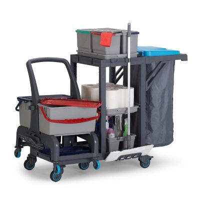 Fantom Procart 73102 Ayrılabilr Aksesuar Takımlı Temizlik Arabası, Çöp Bölmeli - 4