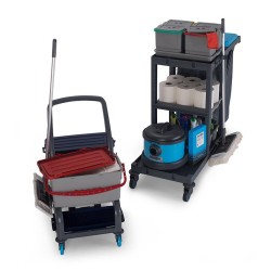 Fantom Procart 73102 Detachable Cleaning Trolley with Accessory Set, Garbage Compartment - 2
