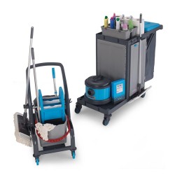 Fantom Procart 73121 Detachable Cleaning Trolley with Cabinet, Press Bucket - 2