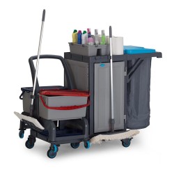 Fantom Procart 73122 Dolaplı Ayrılabilir Temizlik Arabası, Aksesuar Takımlı - Fantom (1)