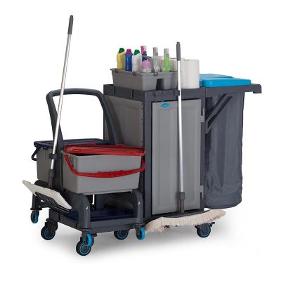 Fantom Procart 73122 Dolaplı Ayrılabilir Temizlik Arabası, Aksesuar Takımlı - 2
