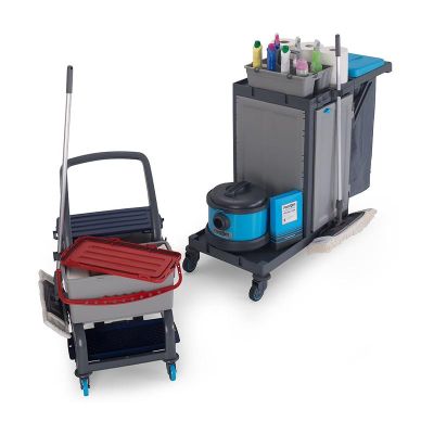 Fantom Procart 73122 Dolaplı Ayrılabilir Temizlik Arabası, Aksesuar Takımlı - 3