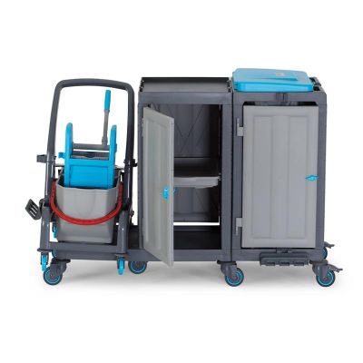 عربة التنظيف Fantom Procart 73131 عربة تنظيف مع مجموعة ملحقات قابلة للفصل، حجرة قمامة - Fantom