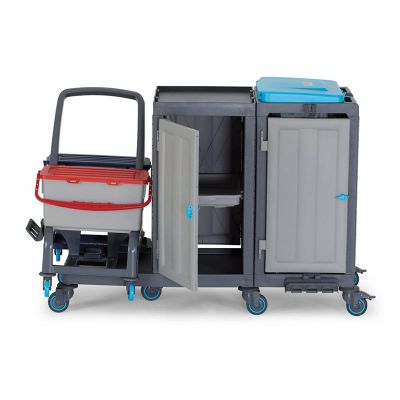 Fantom Procart 73132 Ayrılabilir Aksesuar Takımlı Temizlik Arabası, Çöp Bölmeli - 1