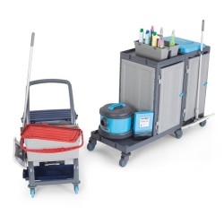 عربة التنظيف Fantom Procart 73132 عربة تنظيف مع مجموعة ملحقات قابلة للفصل، حجرة قمامة - 4