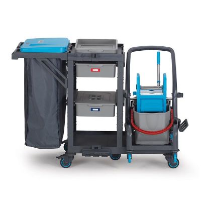 Fantom Procart 73141 2 Aksesuar Takımlı Temizlik Arabası, Çöp Bölmeli - 1
