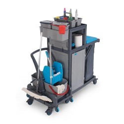 Fantom Procart 73201 Detachable Cleaning Trolley with Cabinet, Garbage Compartment - 3