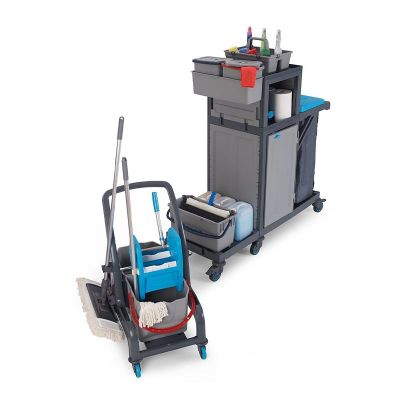 Fantom Procart 73201 Съемная тележка для уборки со шкафом, отсек для мусора - Fantom