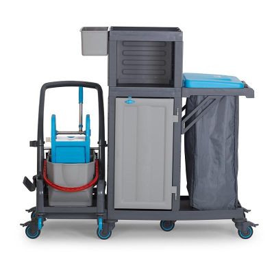 Fantom Procart 73201 Dolaplı Ayrılabilir Temizlik Arabası, Çöp Bölmeli - 1