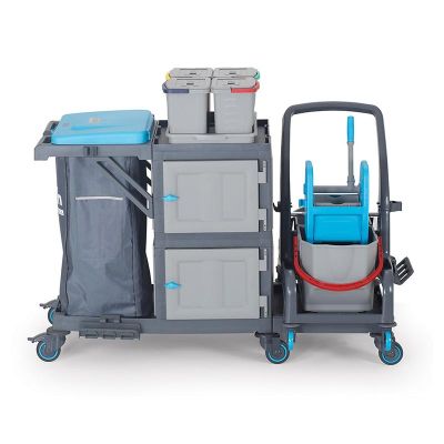 عربة التنظيف Fantom Procart 73331 عربة تنظيف مع مجموعة ملحقات قابلة للفصل، حجرة قمامة - Fantom