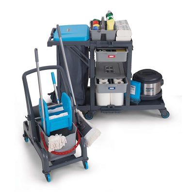 Fantom Procart 73401 Çekmeceli Ayrılabilir Temizlik Arabası, Çöp Bölmeli - 3