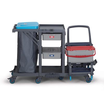 Fantom Procart 73402 Съемная тележка для уборки с ящиками, отсек для мусора - Fantom