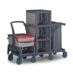 عربة أرضية قابلة للفصل Fantom Procart 74002 مزودة بحجرة قمامة - 2