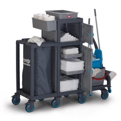 Fantom Procart 74121 Detachable Floor Trolley with Cabinet, Garbage Compartment - 3