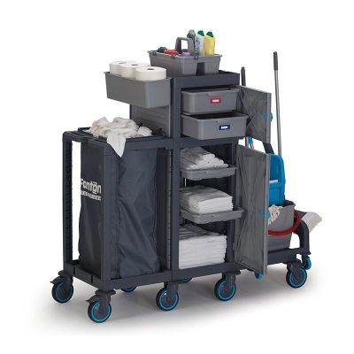 Fantom Procart 74131 Detachable Floor Trolley with Drawers and Cabinets, Garbage Compartment - Fantom