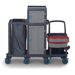 Fantom Procart 74132 Detachable Floor Trolley with Drawers and Cabinets, Garbage Compartment - 1