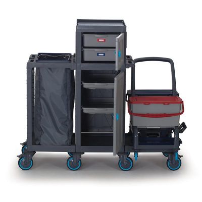 Fantom Procart 74132 Detachable Floor Trolley with Drawers and Cabinets, Garbage Compartment - Fantom