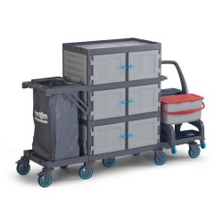 Fantom Procart 74512 Detachable Floor Trolley with Drawers, Garbage Compartment - 3