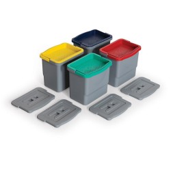 Fantom Procart KOV 538K Cleaning Trolley Bucket Set with Strainer, 6 L - Fantom