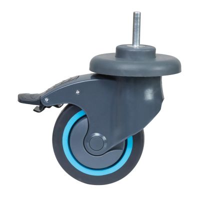 Fantom Procart TPF 512T Frenli ve Tamponlu Plastik Tekerlek Takımı, 100 mm - 1