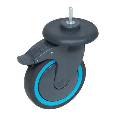 Fantom Procart TPO 517T Пластиковое колесо с тормозом и бампером, 150 мм - Fantom