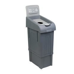 Fantom Procycle 12 Metal Waste Bin, 80 L - 1