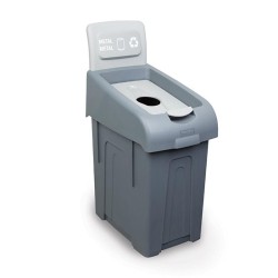 Fantom Procycle 23 Mini Metal Waste Bin, 50 L - 1