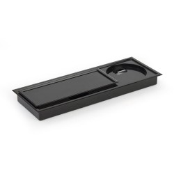 Fantom Protray 2015TP Hotel Type Catering Tray, 12 Pieces, Black - Fantom