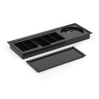 Fantom Protray 2015TP Hotel Type Catering Tray, 12 Pieces, Black - Fantom